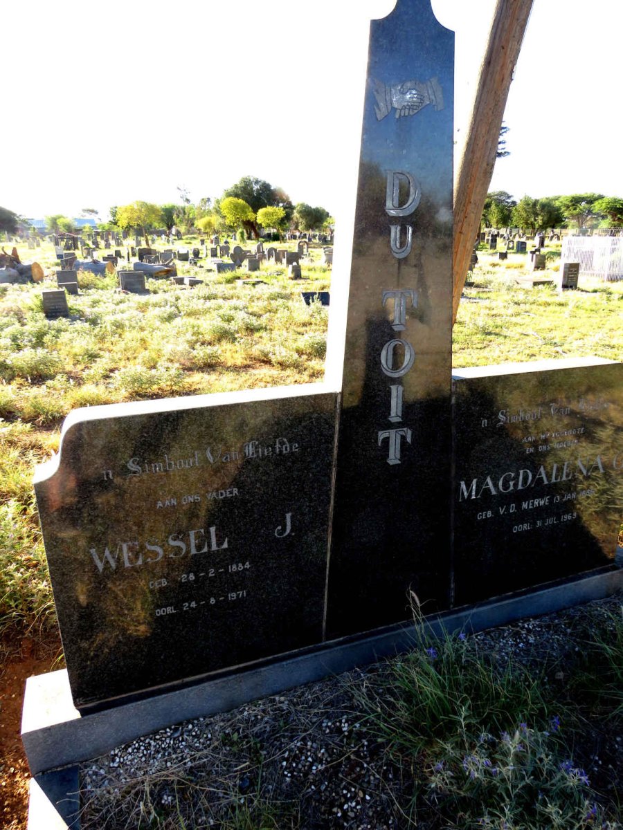 TOIT Wessel J., du 1884-1971 & Magdalena v.d. MERWE 1886-1969_1
