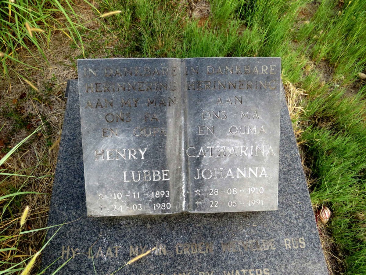 VERSTER Henry Lubbe 1893-1980 & Catharina Johanna 1910-1991_2