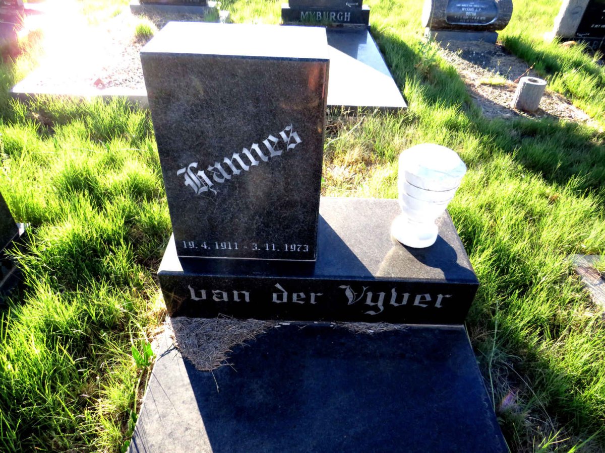 VYVER Hannes, van der 1911-1973