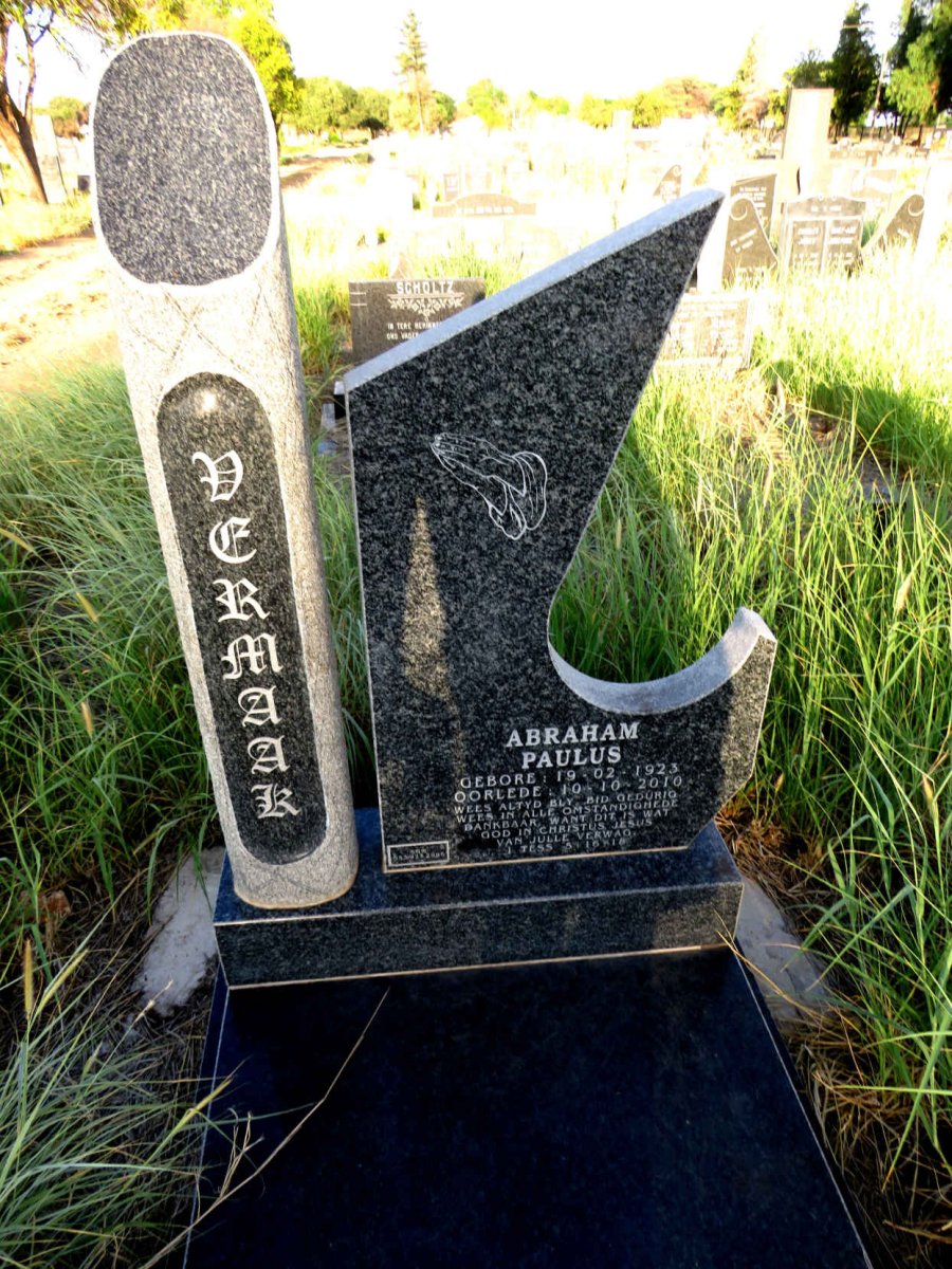 VERMAAK Abraham Paulus 1923-2010
