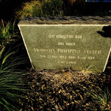 VISSER Francois Philippus 1883-1954