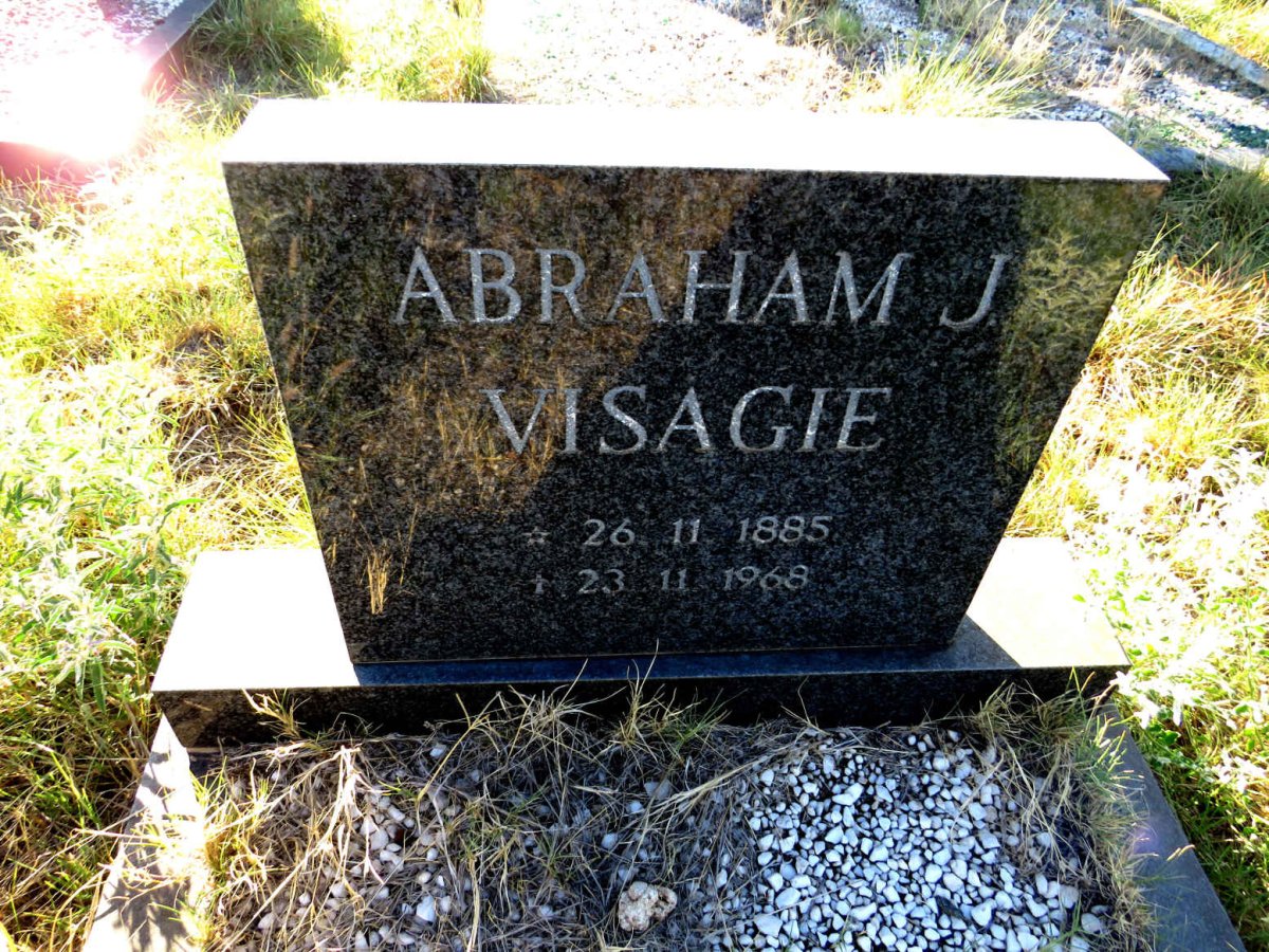 VISAGIE Abraham J. 1885-1968
