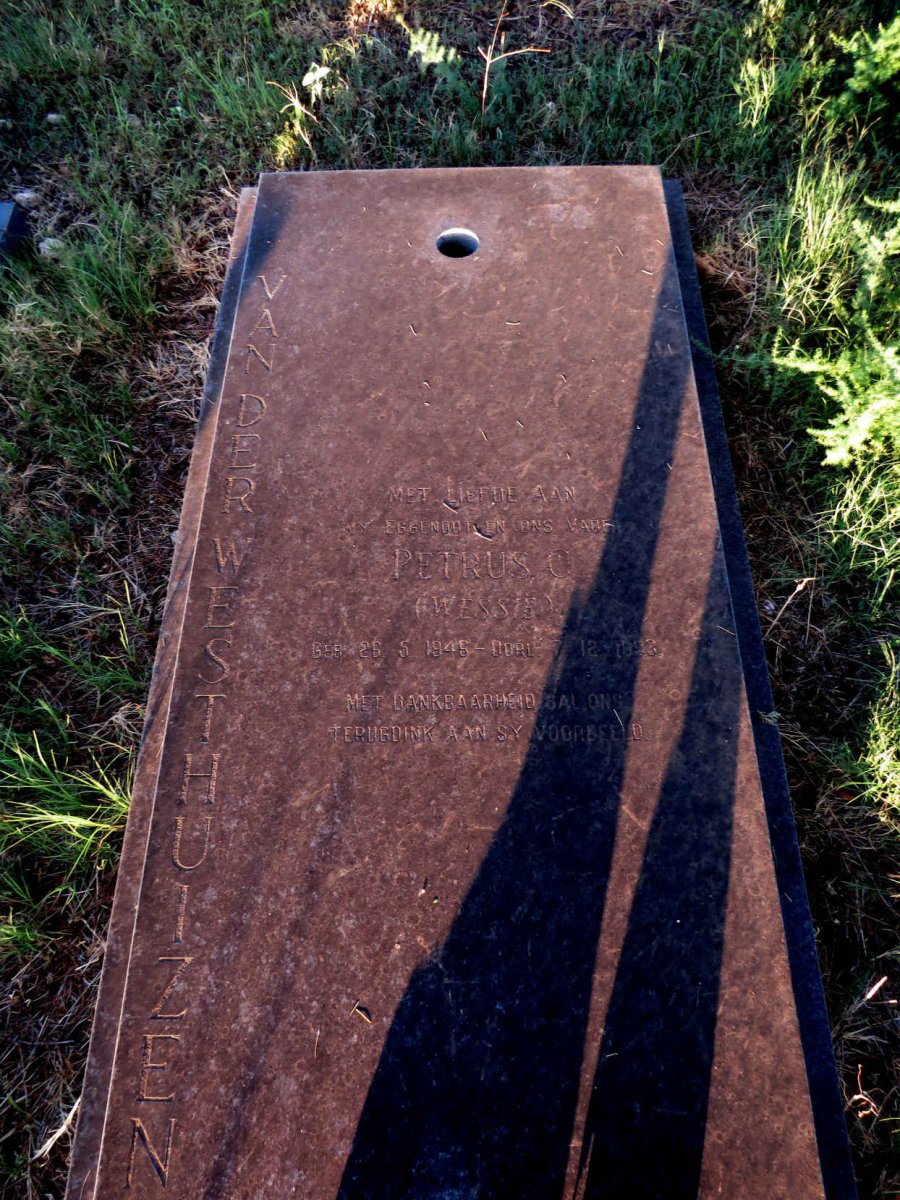 WESTHUIZEN Petrus C., van der 1946-1993_1