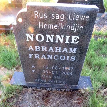 WESTHUIZEN Abraham Francois, van der 1947-2004