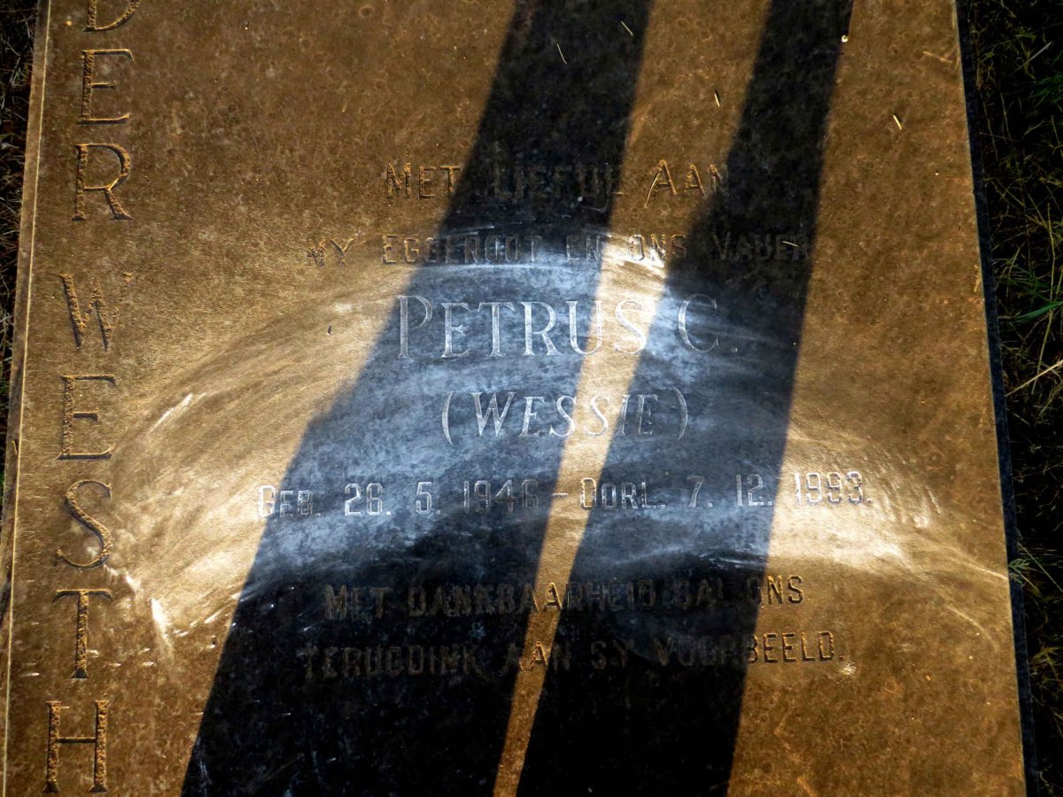 WESTHUIZEN Petrus C., van der 1946-1993_2