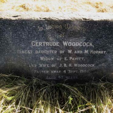 WOODCOCK Gertrude formerly PAVITT nee HORNBY -1944