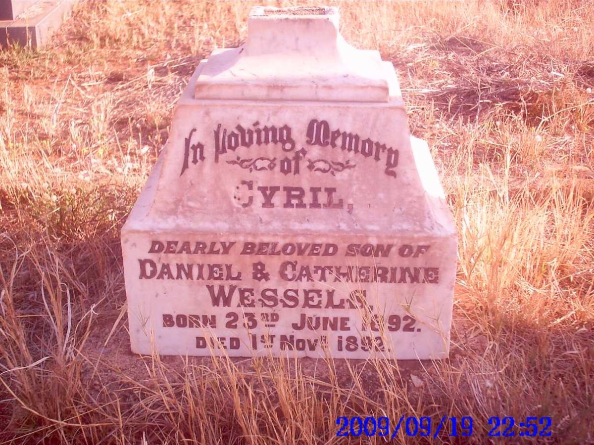 WESSELS Cyril 1892-1892