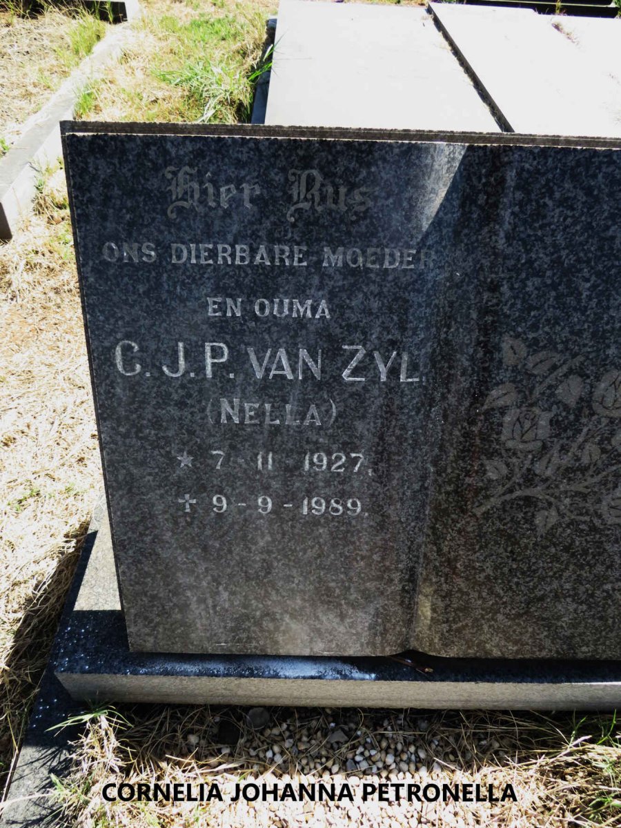 ZYL Cornelia Johanna Petronella, van 1927-1989