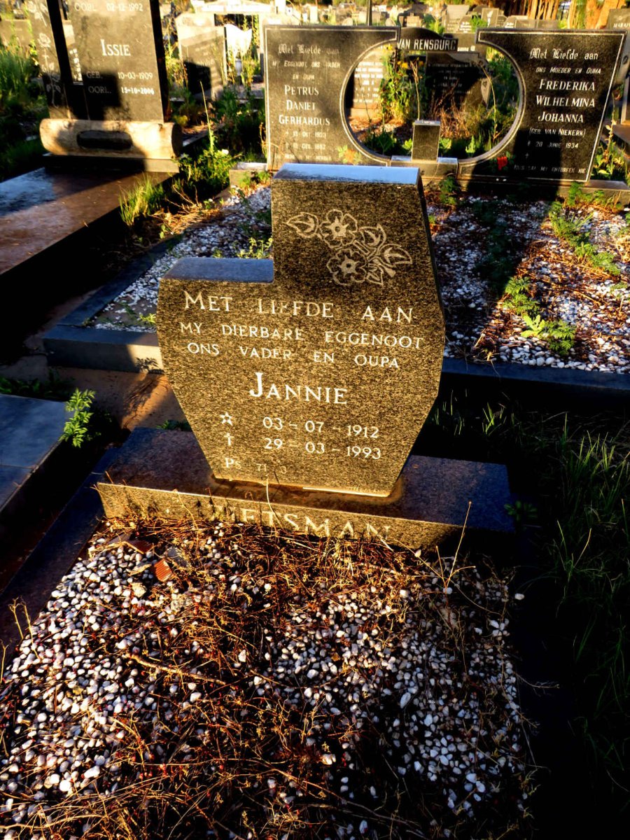 ZIETSMAN Jannie 1912-1993