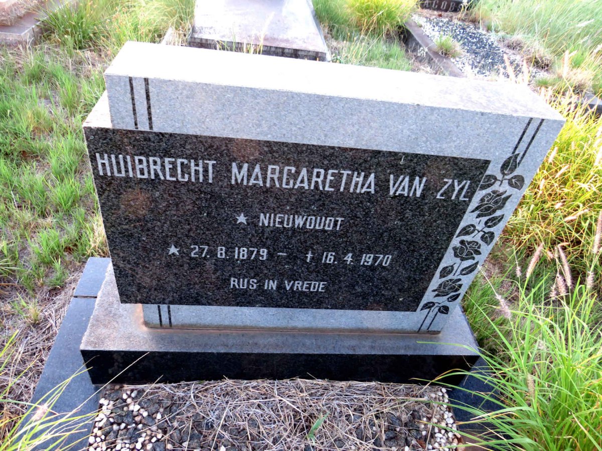 ZYL Huibrecht Margaretha, van nee NIEUWOUDT 1879-1970