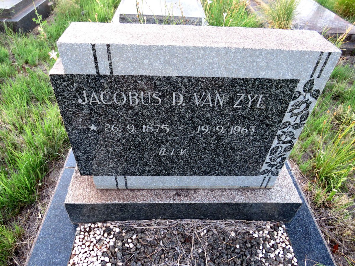 ZYL Jacobus D., van 1875-1965