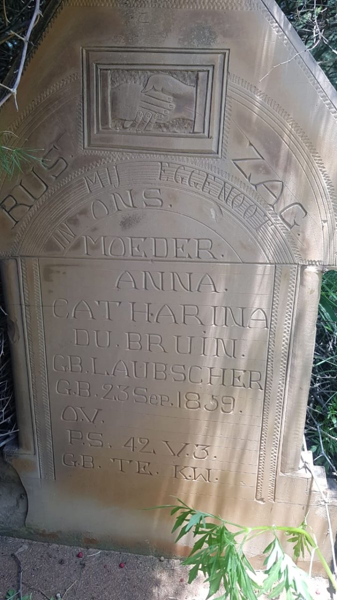 BRUIN Anna Catharina, du nee LAUBSCHER 1859 -