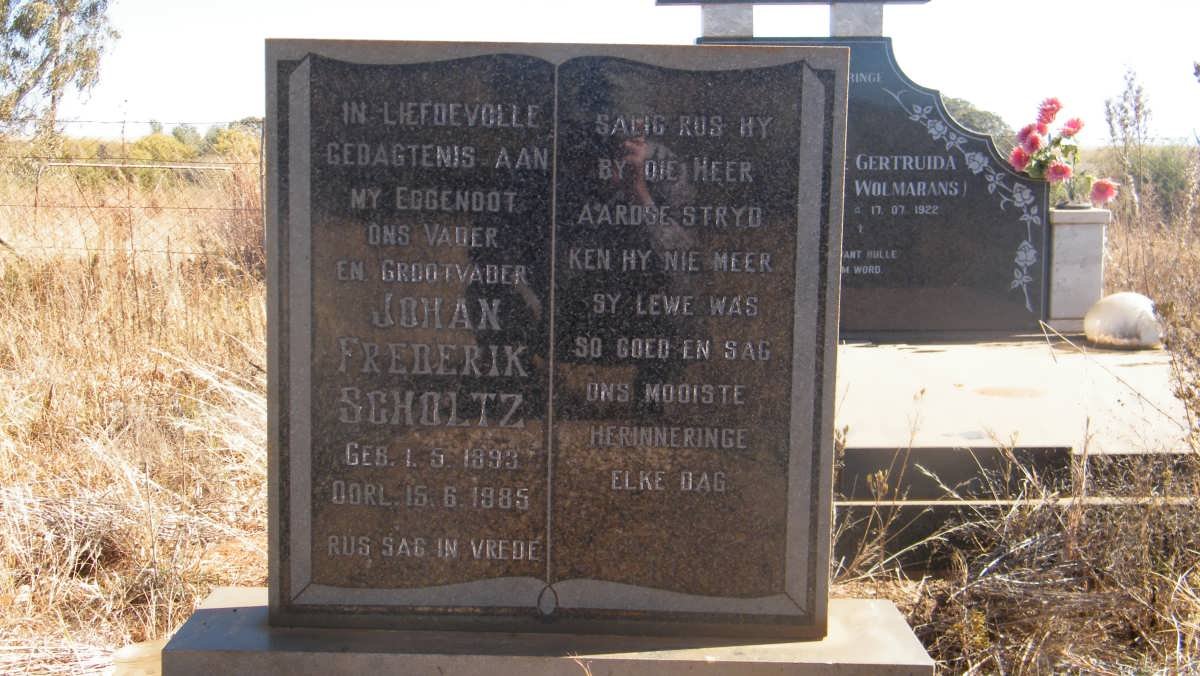 SCHOLTZ Johan Frederik 1893-1985