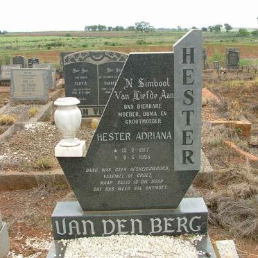 BERG Hester Adriana, van den 1917-1995 