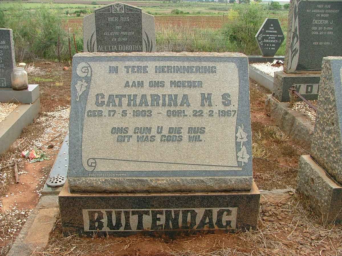BUITENDAG Catharina M.S. 1903-1967