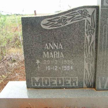 MERWE Marthinus Cornelius, van der 1932-1975 &amp; Anna Maria 1935-1994 