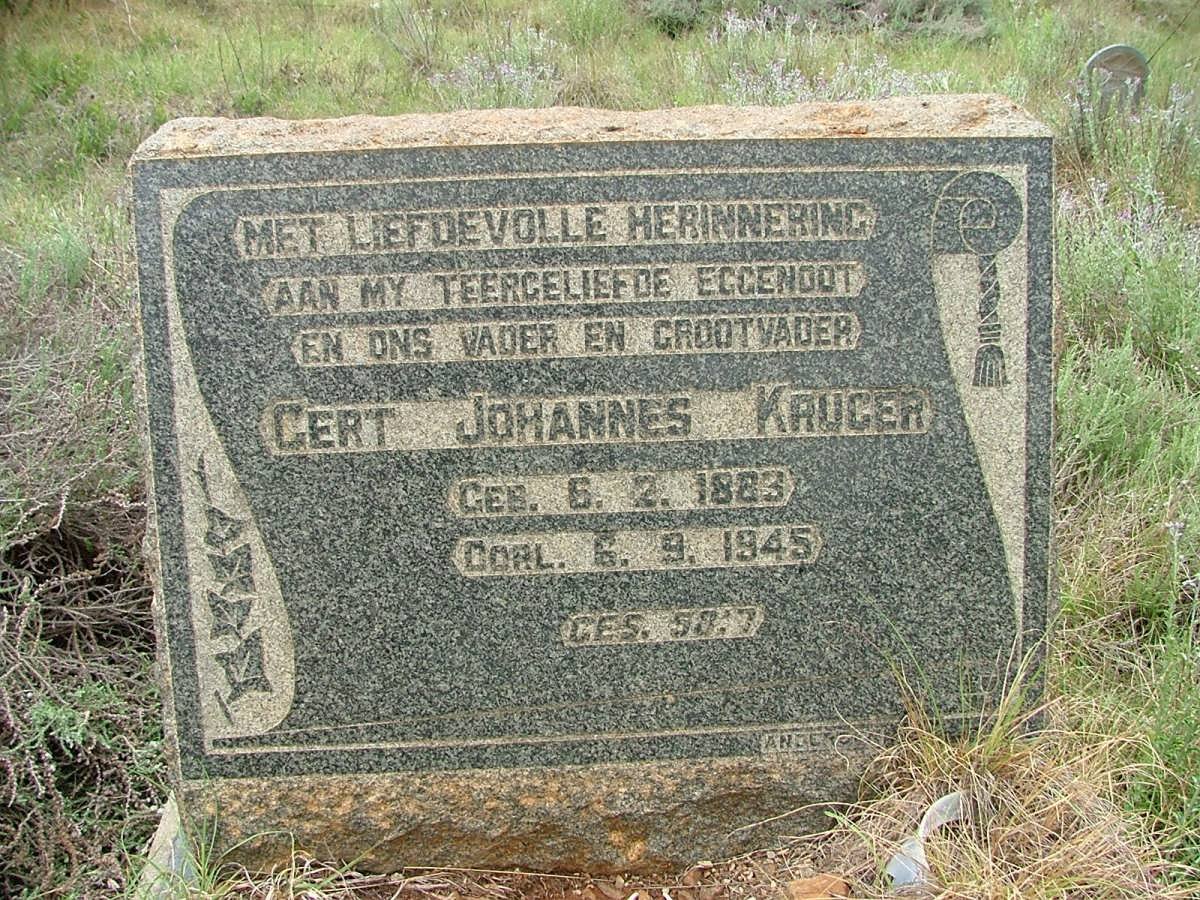 KRUGER Gert Johannes 1883-1945