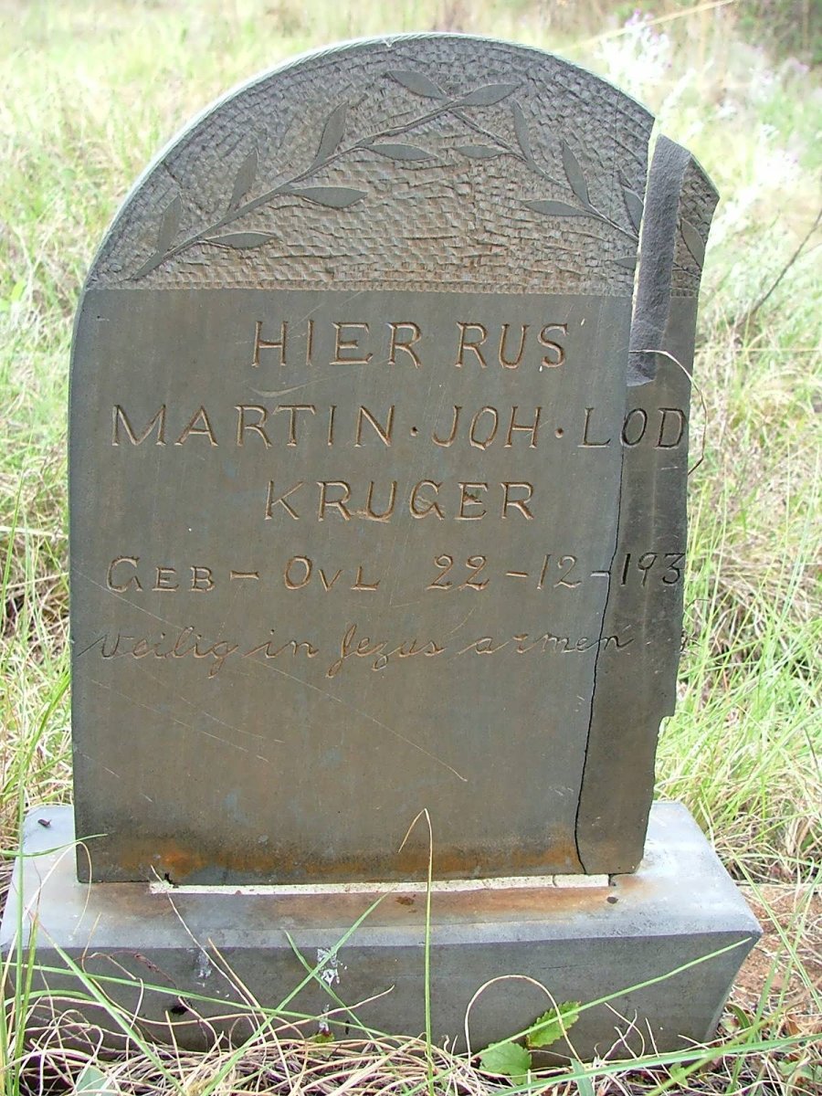 KRUGER Martin Joh. Lod. 193?-193?