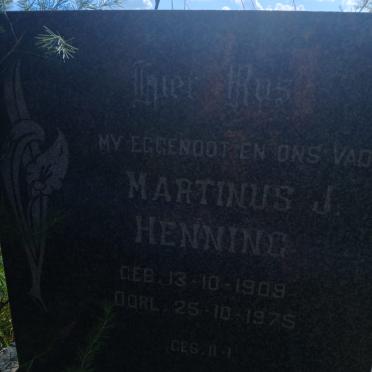 HENNING Martinus J. 1909-1875