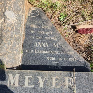 MEYER Anna M. nee LABUSCHAGNE 1909-1969
