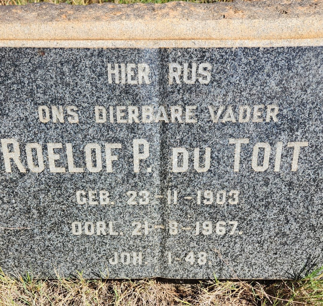 TOIT Roelof P., du 1903-1967