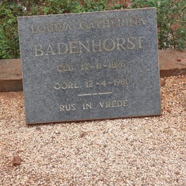 BADENHORST Louisa Catherina 1896-1980