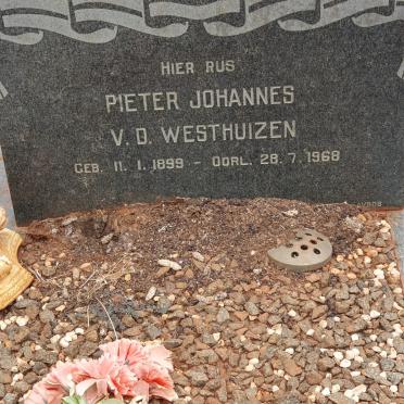 WESTHUIZEN Pieter Johannes, v.d. 1899-1968