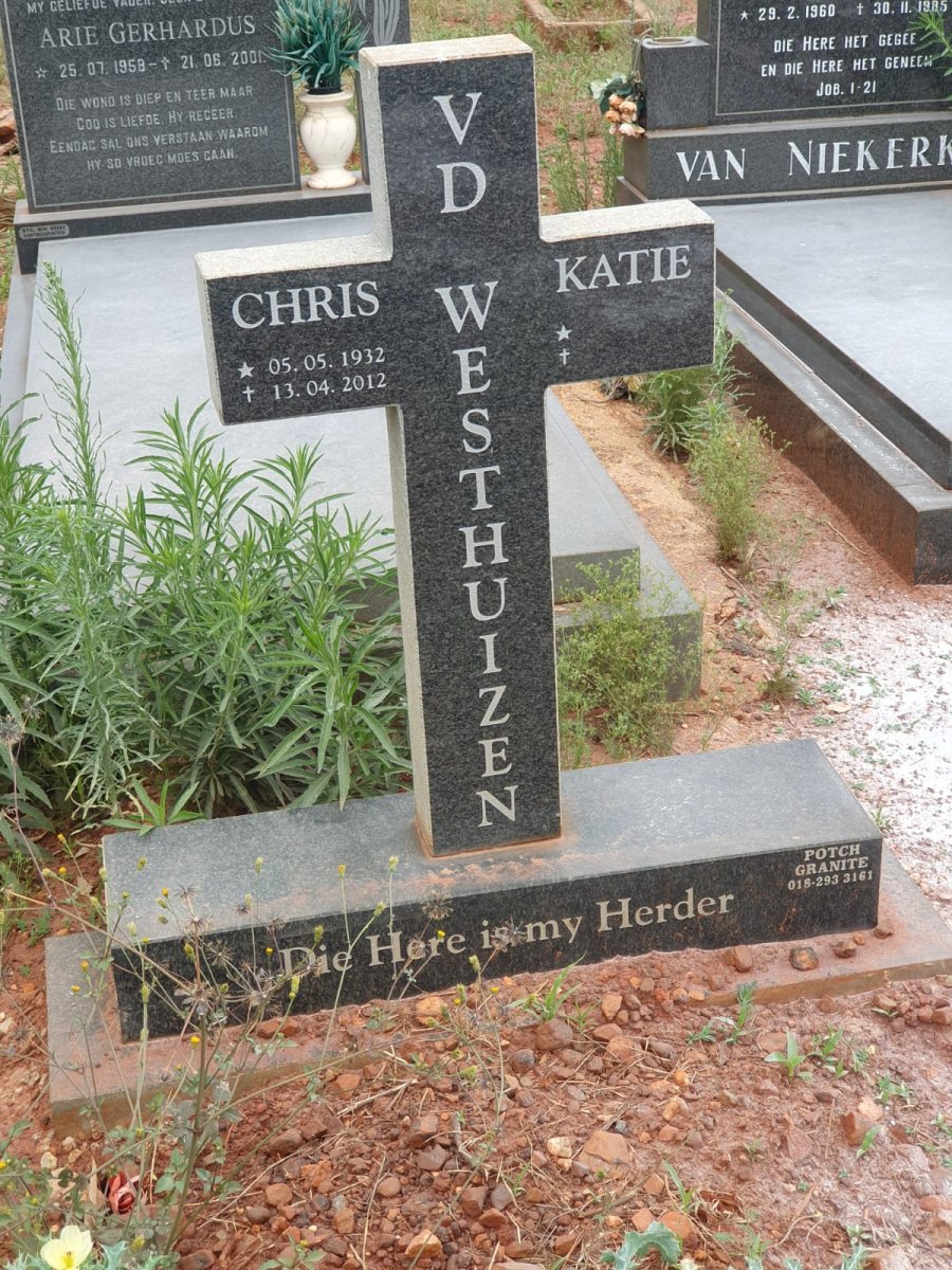 WESTHUIZEN Chris, v.d. 1932-2012 & Katie 