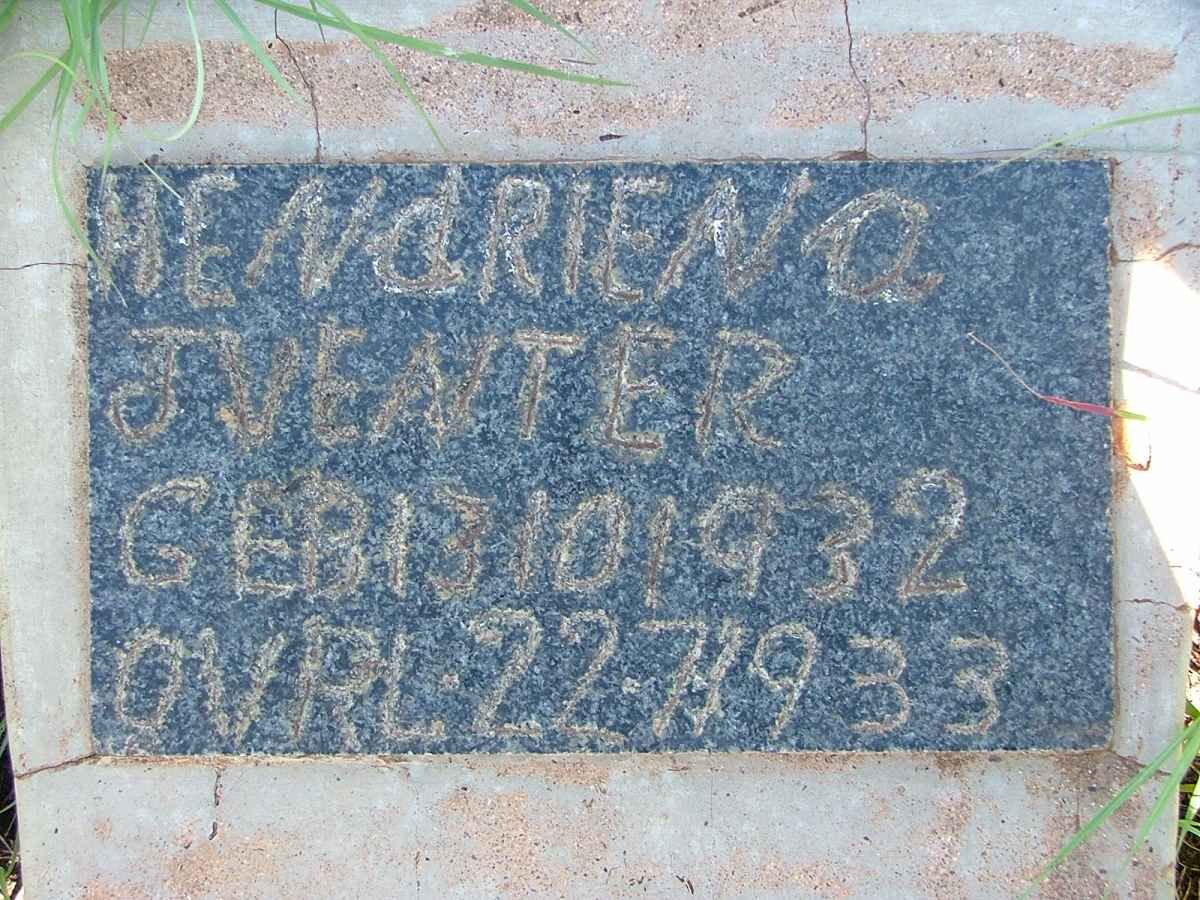 VENTER Hendriena J. 1932-1933