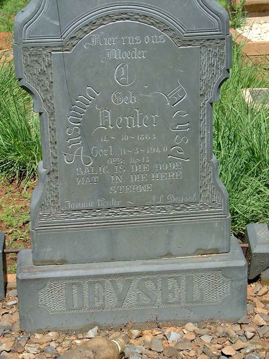 DEYSEL Susanna C. nee VENTER 1863-1940