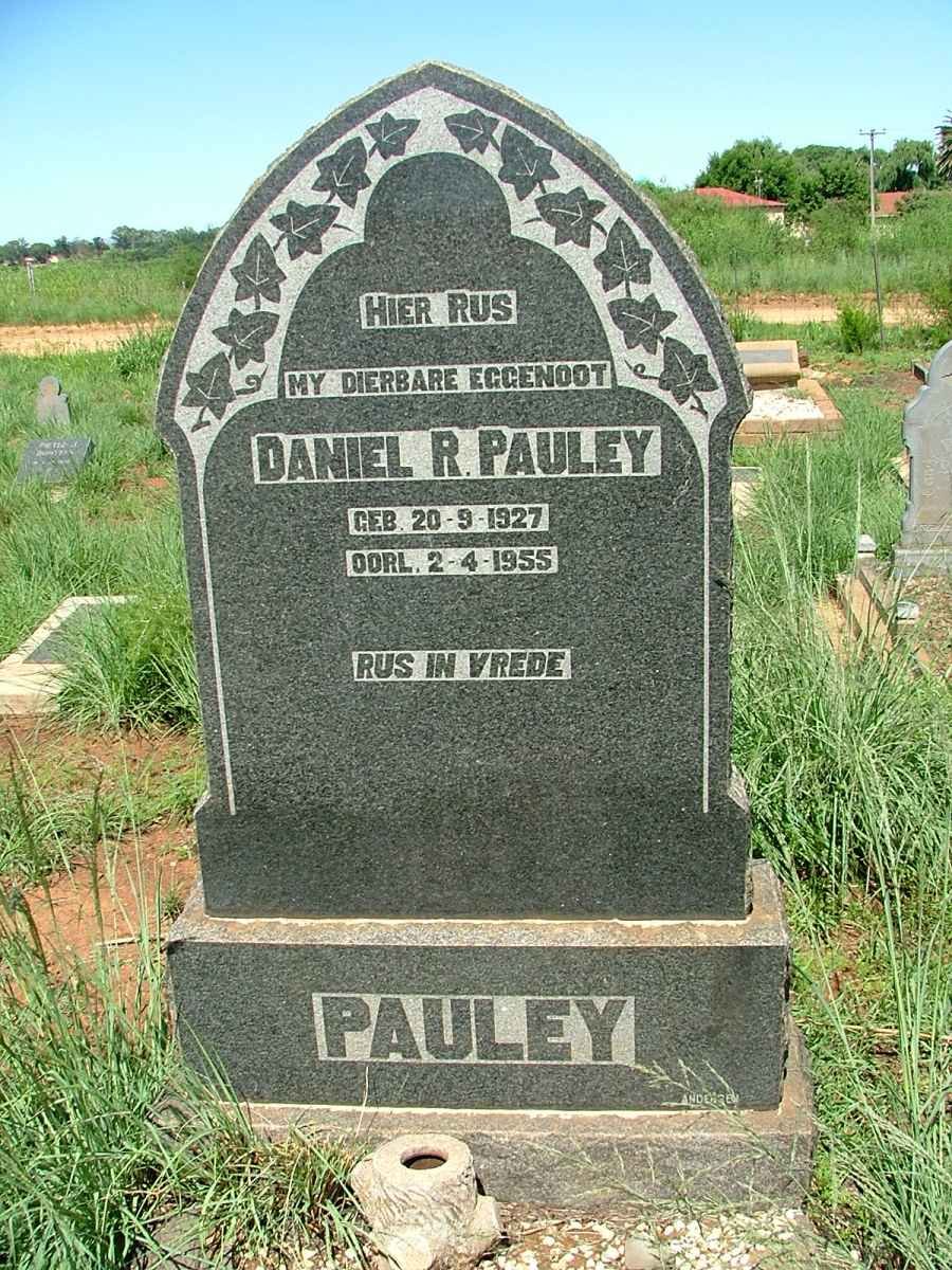 PAULEY Daniel R. 1927-1955