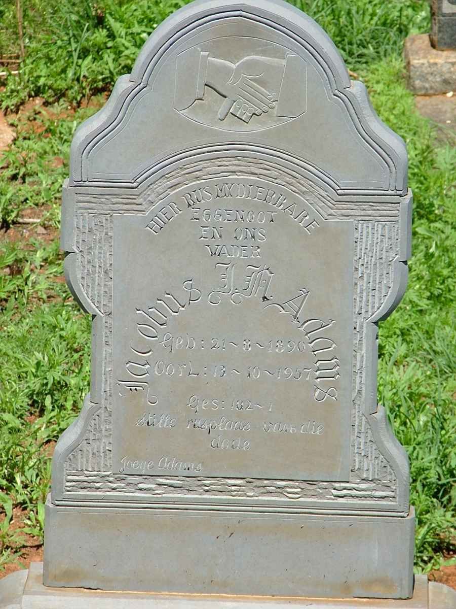 ADAMS Jacobus J.?. 1890-1957