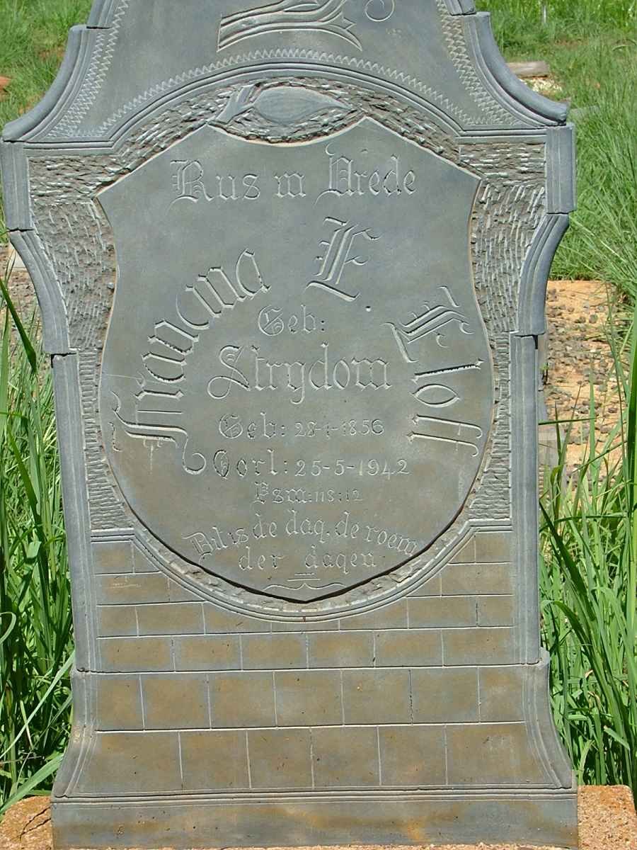ELOFF Francina E. nee STRYDOM 1856-1942