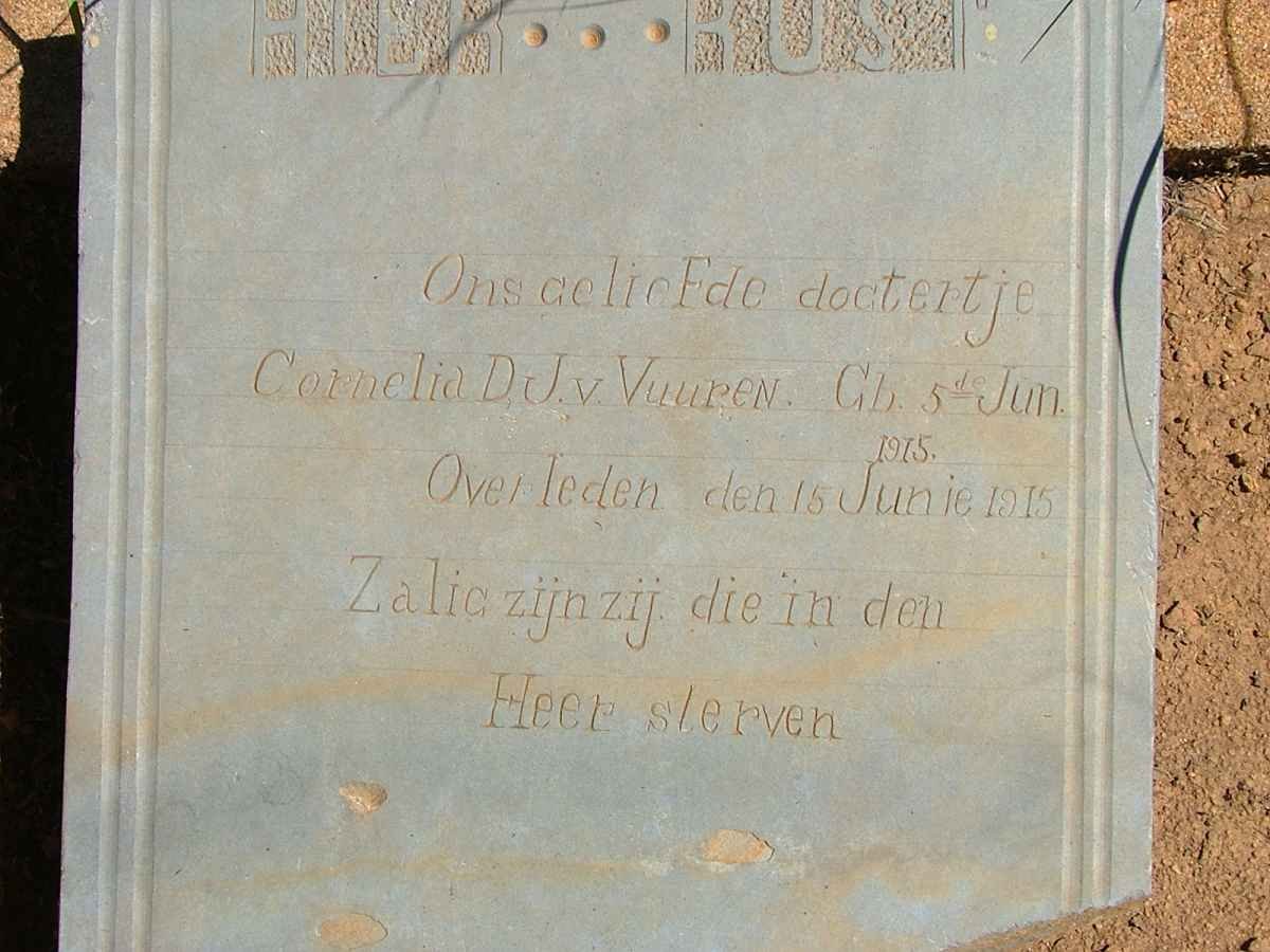 VUUREN Cornelia D., J.v. 1915-1915