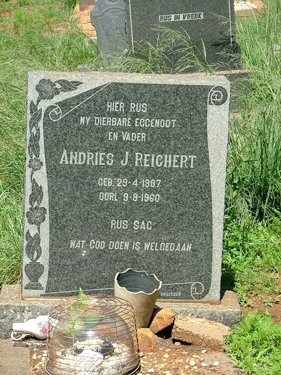 REICHERT Andries J. 1907-1960