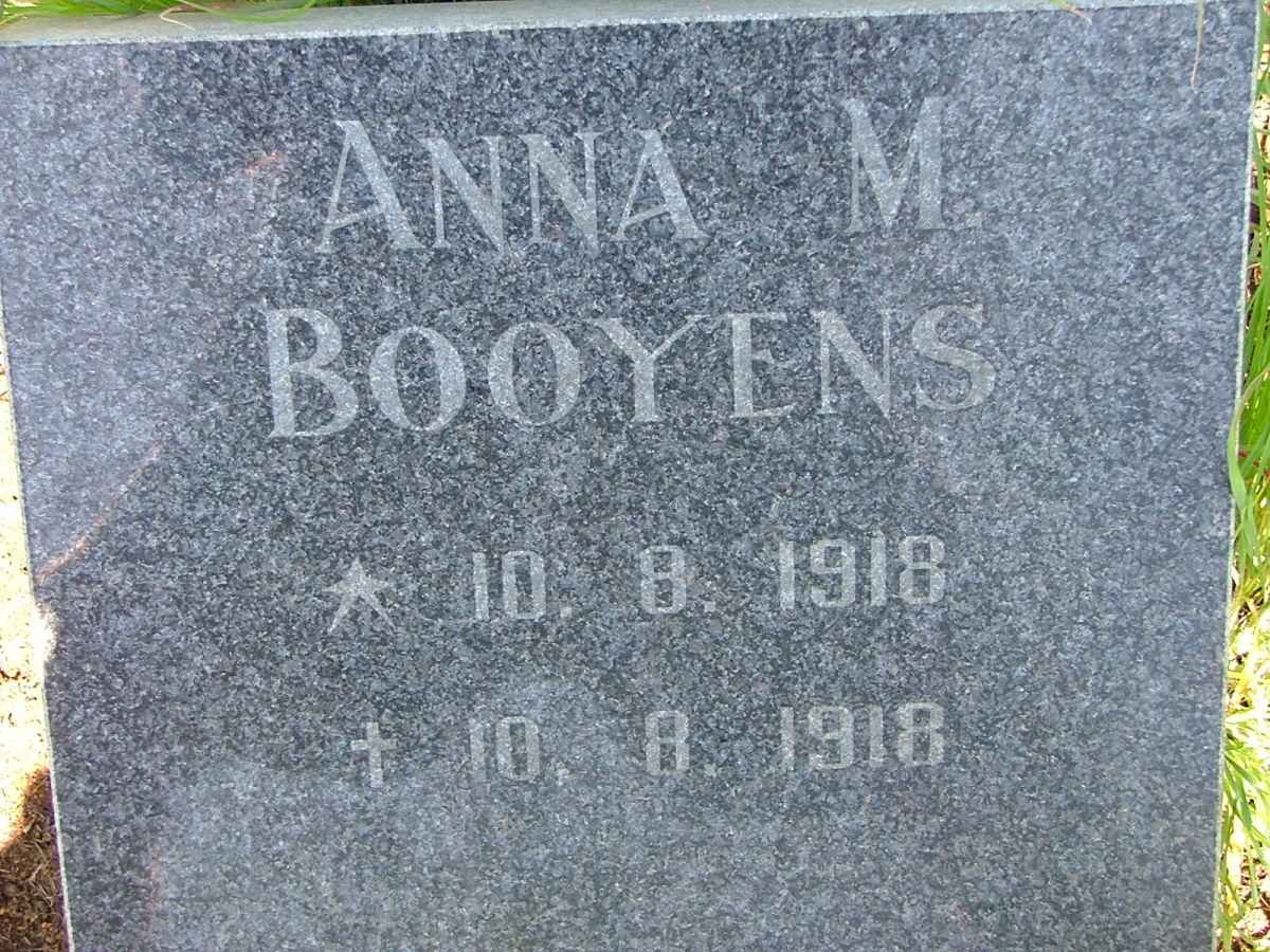 BOOYENS Anna M. 1918-1918
