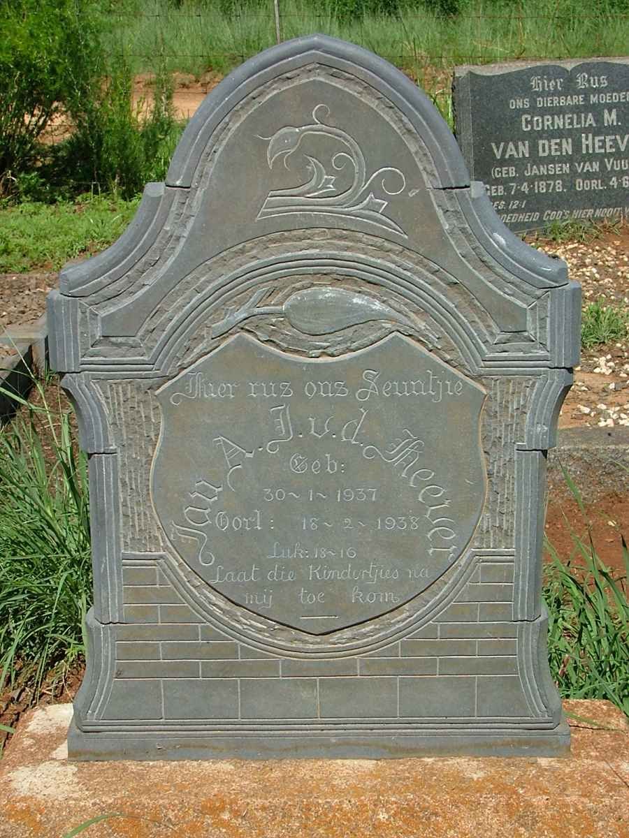 HEEVER Jan A.J., v.d. 1937-1938