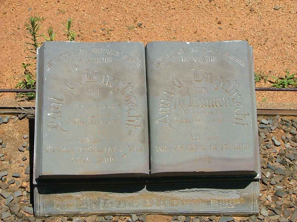 ENGELBRECHT Paul C.1854-19?? &amp; Anna C. J.v. VUUREN 1854-19??