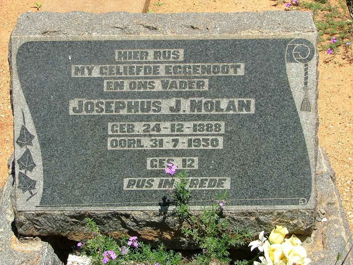NOLAN Josephus J. 1888-1950