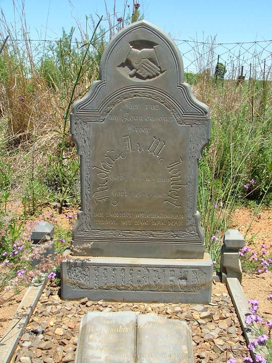 JOUBERT Nicolaas J.v.M. 1919-1942