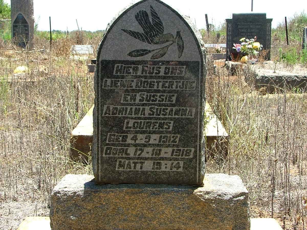 LOURENS Adriana Susanna 1912-1918