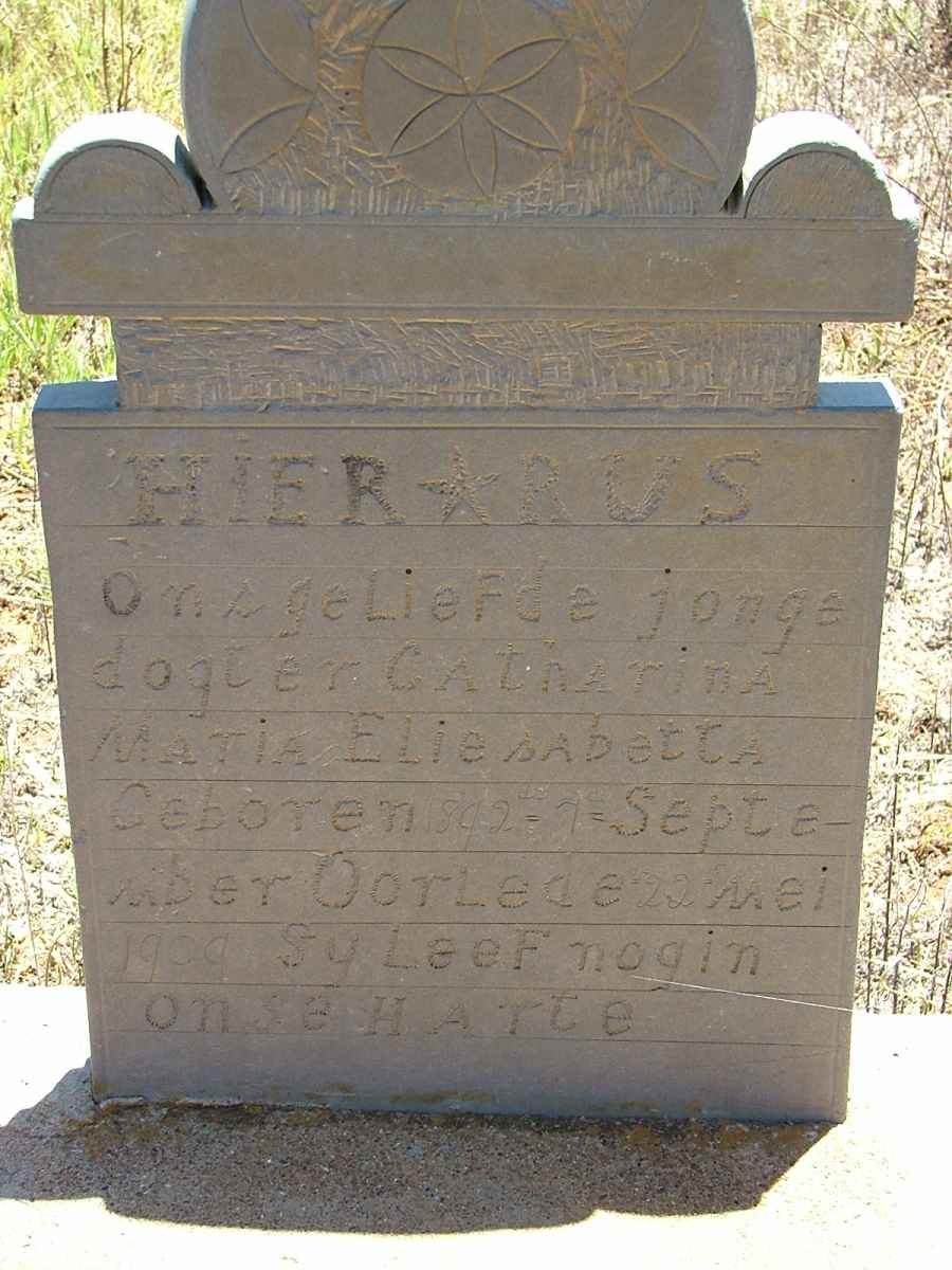 ? Catharina Maria Eliesabetta 18?2-1909