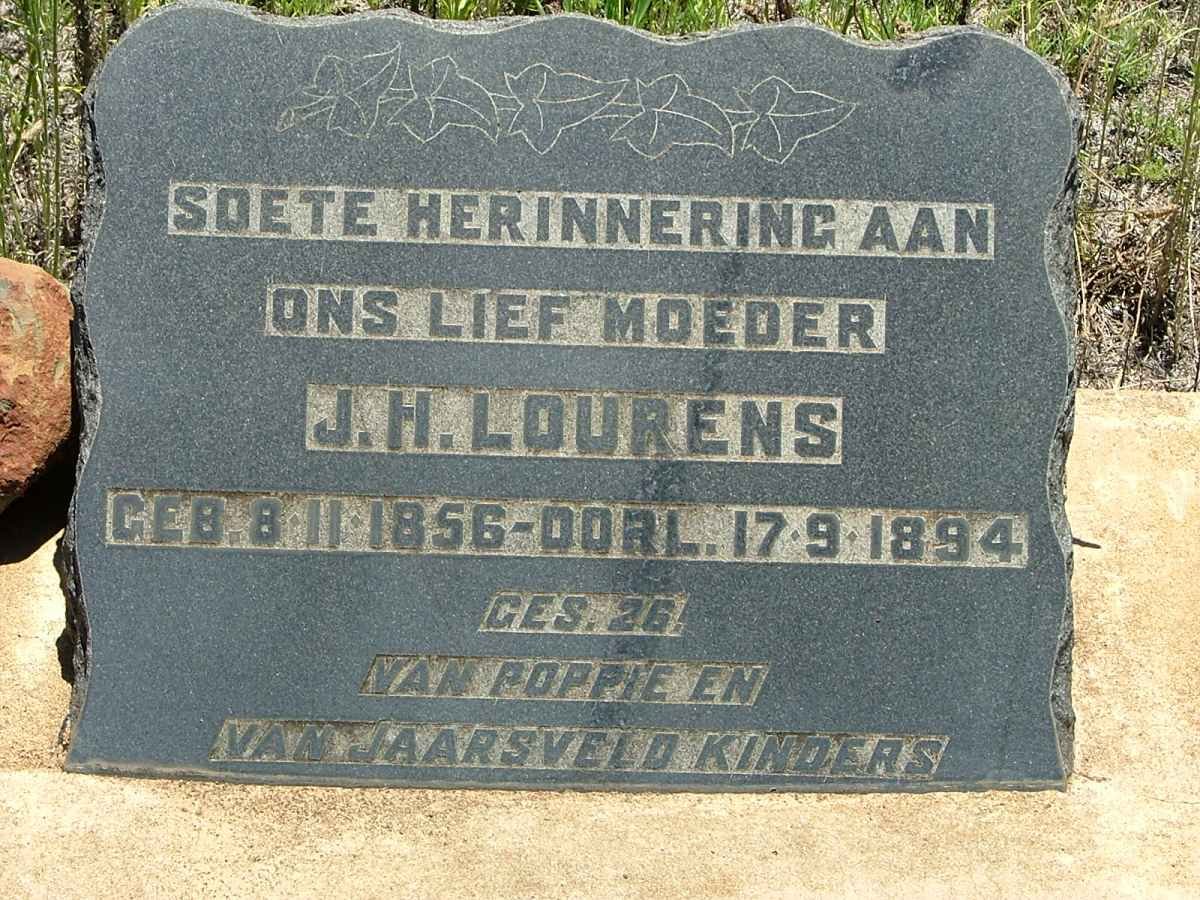 LOURENS J.H. 1856-1894