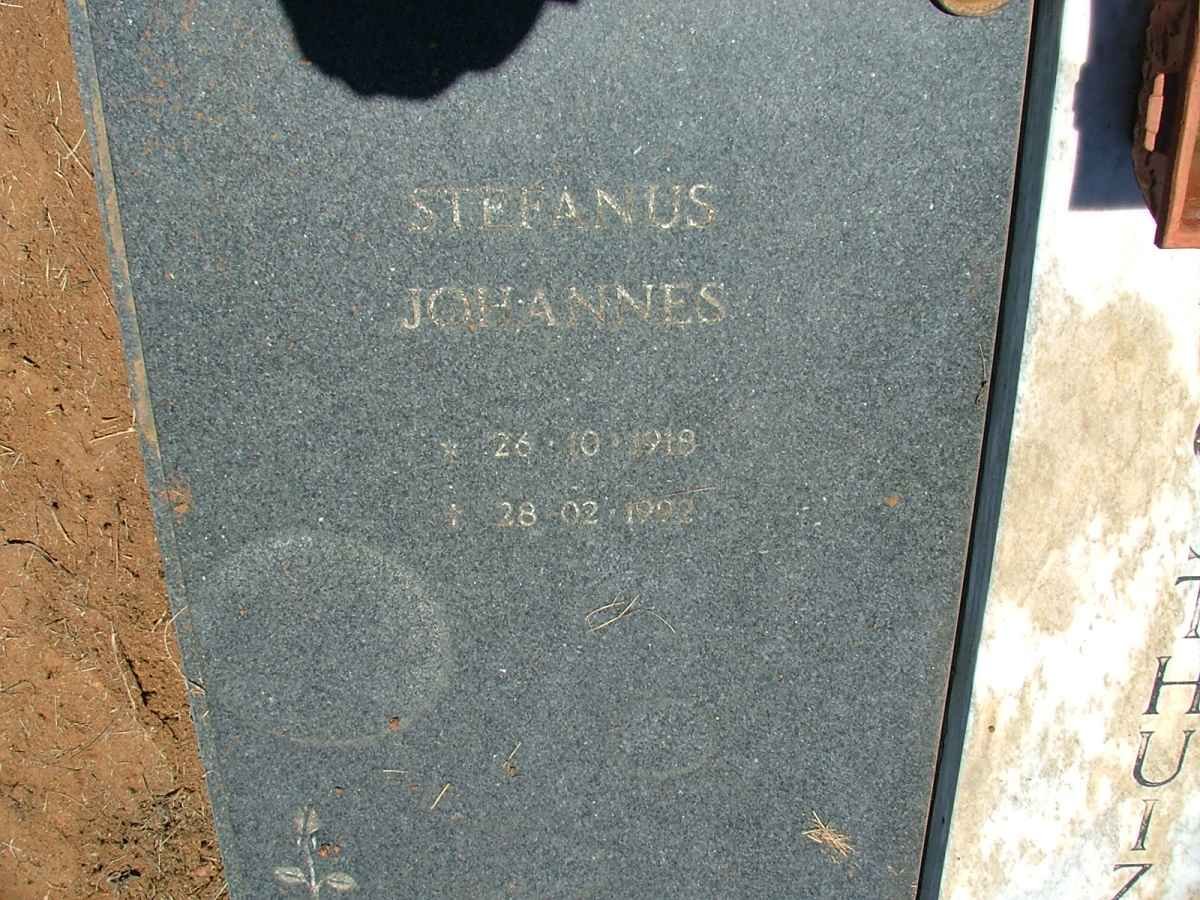 OOSTHUIZEN Stefan Johannes 1918-1992