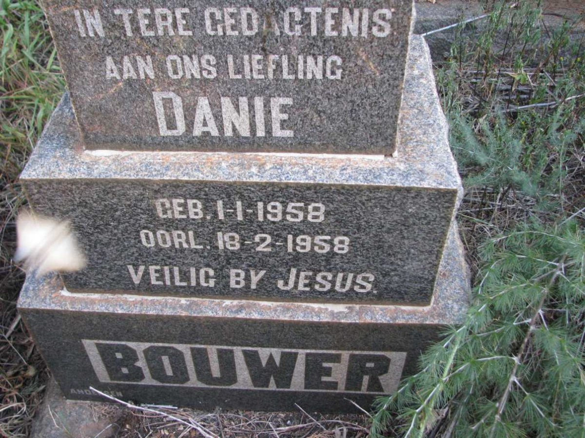 BOUWER Danie 1958-1958