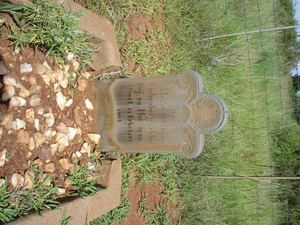 LIEBENBERG Hester Wellemina nee KOTZE 1870-1903