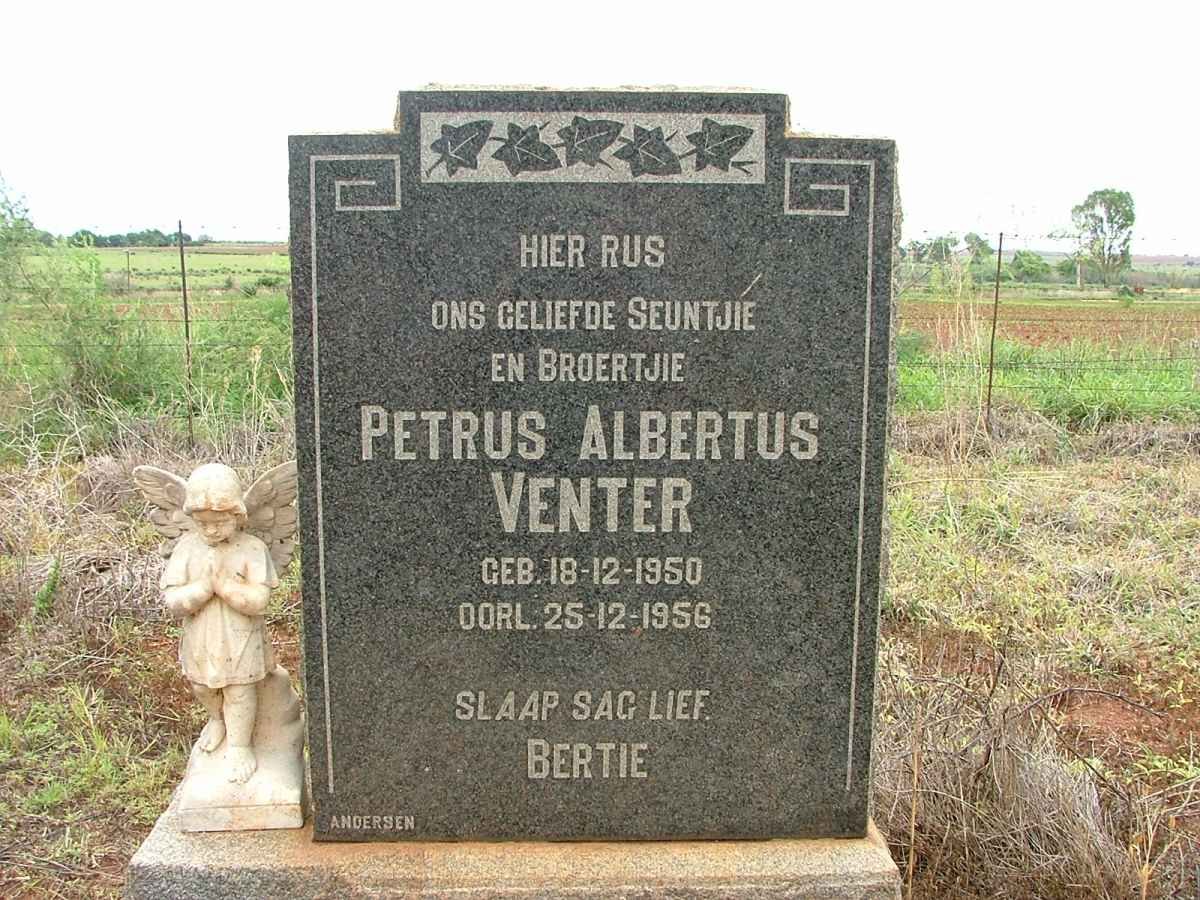 VENTER Petrus Albertus 1950-1956