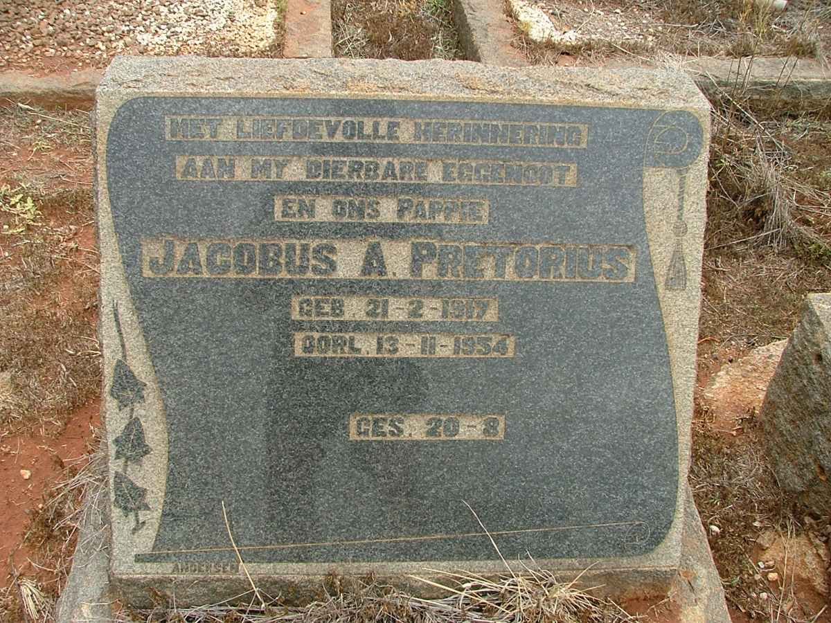 PRETORIUS Jacobus A. 1917-1954