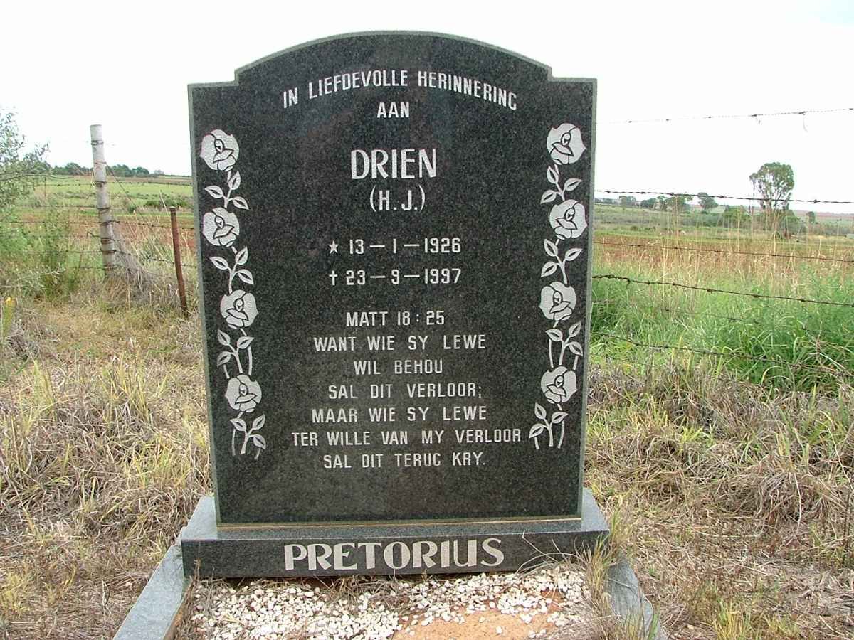 PRETORIUS H.J. 1926-1997