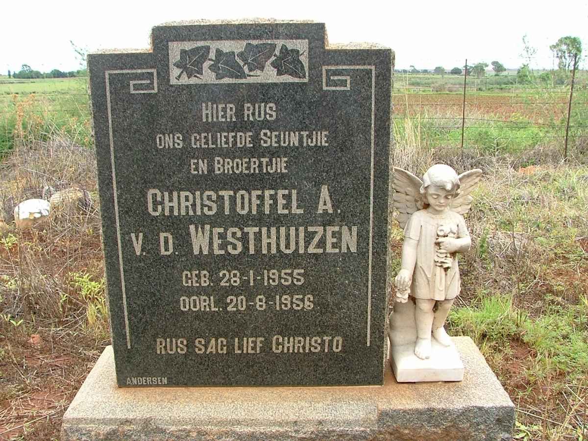 WESTHUIZEN Christoffel A., v.d. 1855-1956
